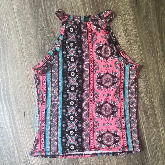 Boho pattern crop tank! - Picture 2 of 2